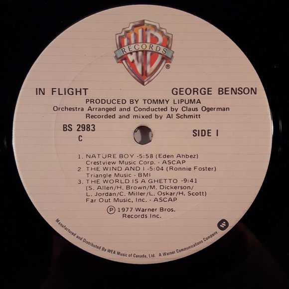 George Benson - In Flight - Vinyl LP Record - Picture 4 of 4
